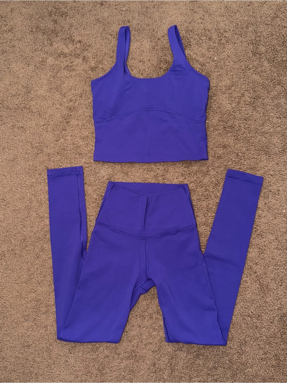Aritzia TnAction sports tank (with built-in bra) + hi-rise legging